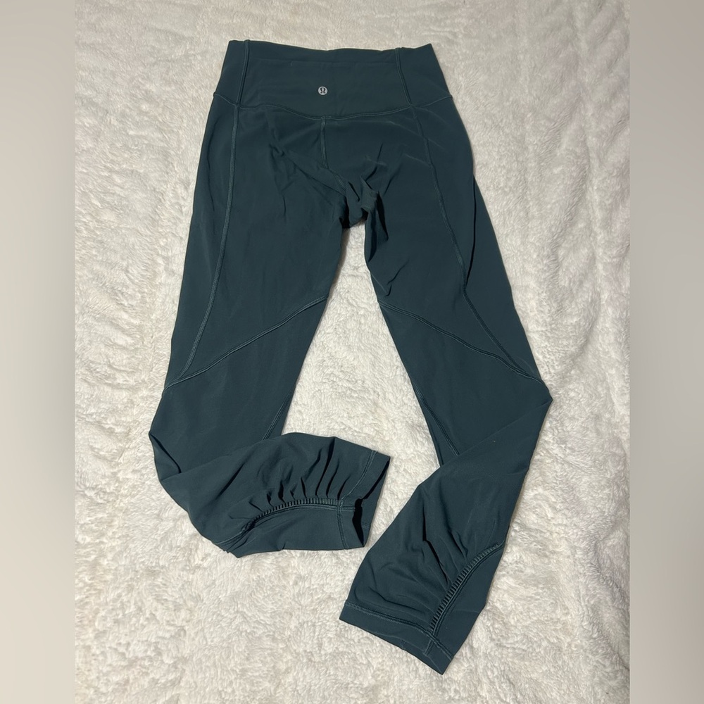 Lululemon leggings teal shadow size 6